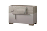 Sunset Ii White Modern Traditional Contemporary Marble Top Solid Wood 2-Drawers Chest - Ella Furniture