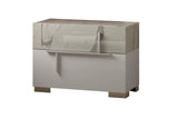 Sunset Ii White Modern Traditional Contemporary Marble Top Solid Wood 2-Drawers Nightstand - Ella Furniture