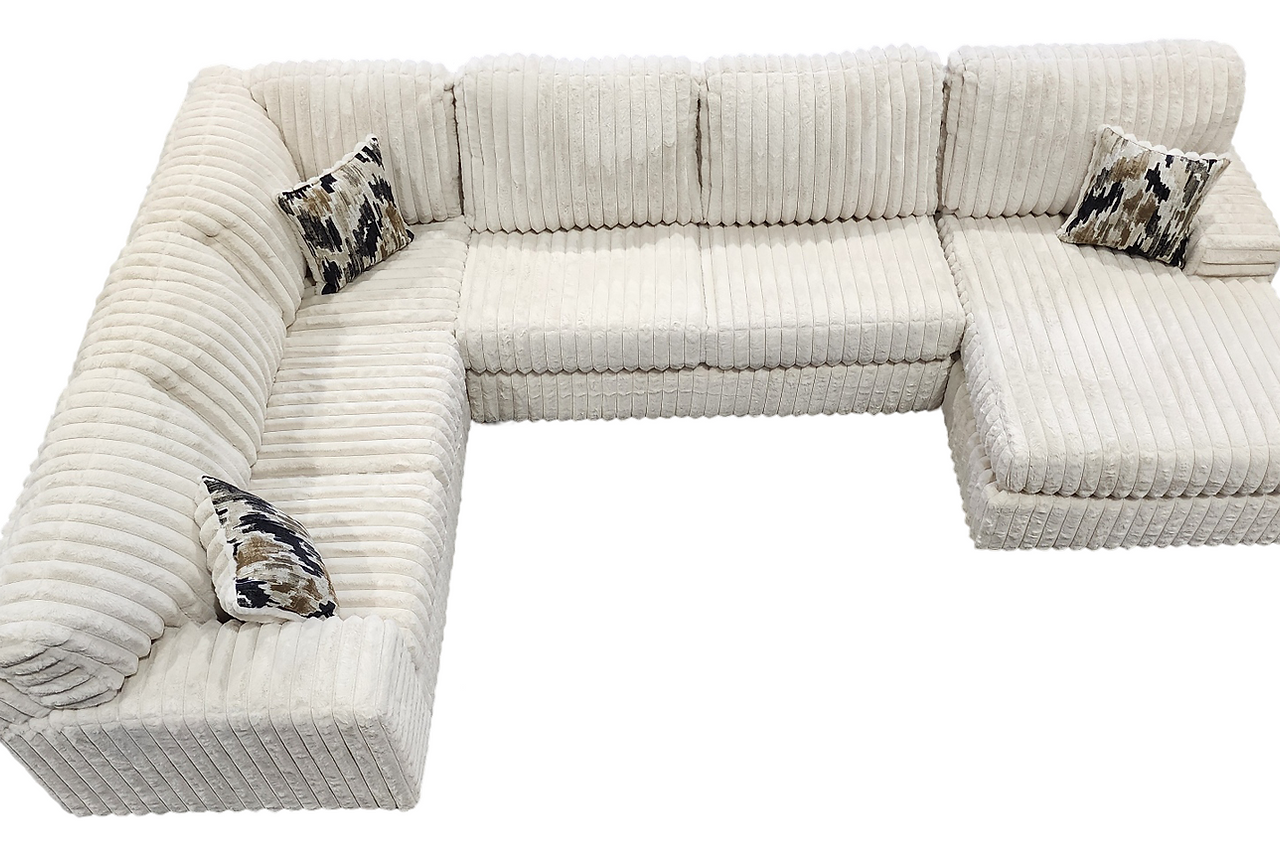 Austin Ivory 3-Piece Sectional
