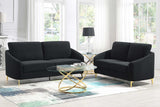 Lila Black Living Room Set