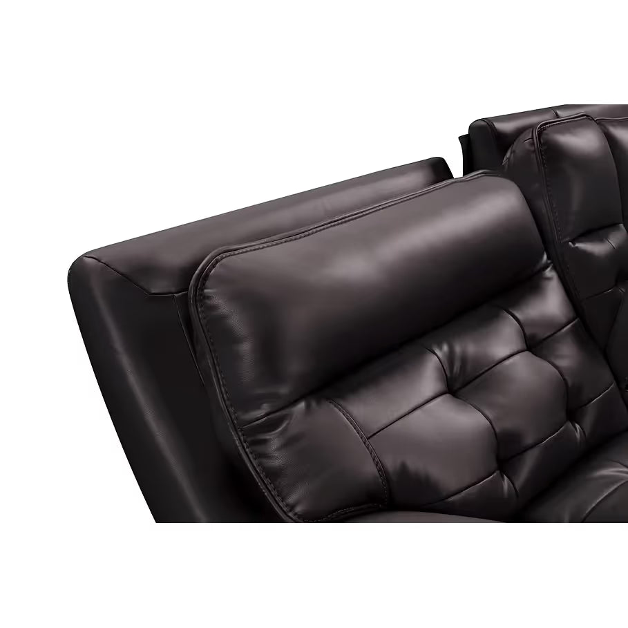 Starlight Brown Power/Adj Headrest Reclining Sectional