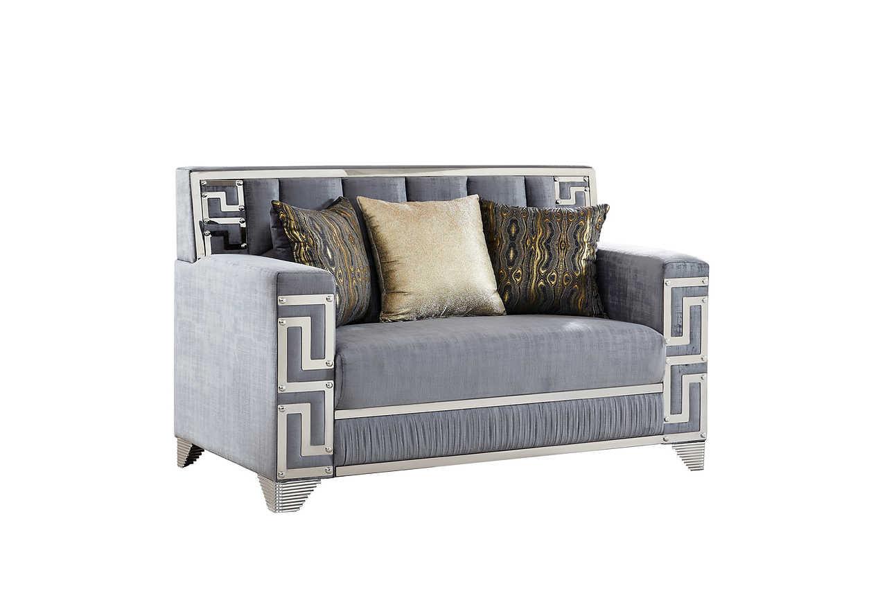 Hira Grey Living Room Set