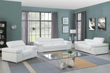Soho White Modern Italian Leather Collection - Ella Furniture