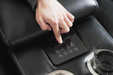 Innova Black Air Leather 3-Piece Reclining Set