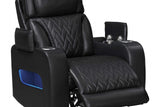 Skyline Black Leather 2-Piece Power Reclining Set