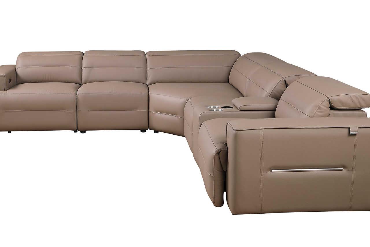 Nexus Brown Power Reclining Sectional