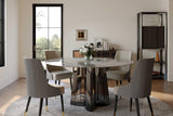 Luxe Faux Marble Dining Table #1