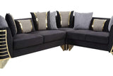 Donovan Black 3-Piece Sectional