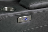 Ash Grey Microfiber 3-Piece Power Reclining Set