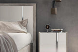 Treviso White Grey Stone Modern Contemporary Traditional Solid Wood Eco-Stone Bedroom Set - Ella Furniture