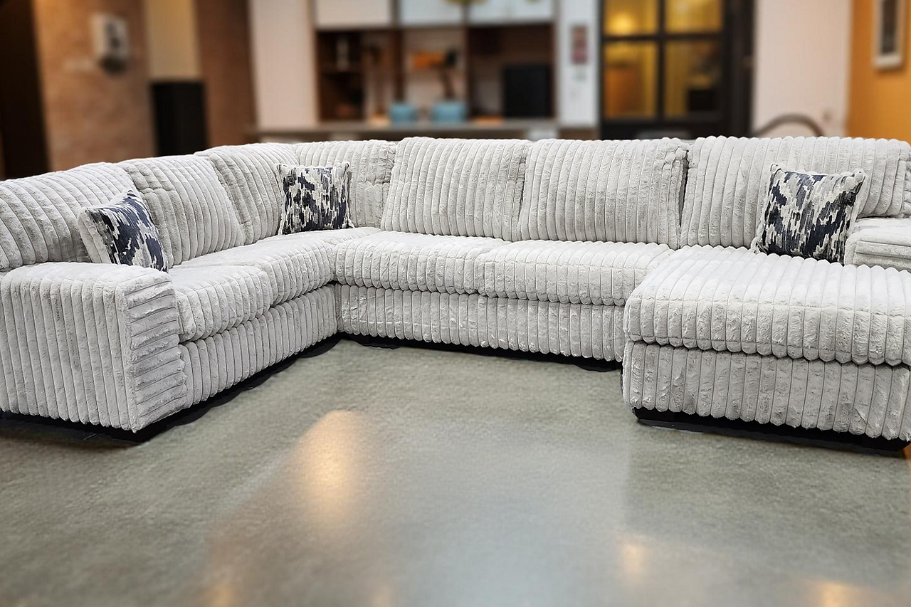 Austin Light Gray 3-Piece Sectional