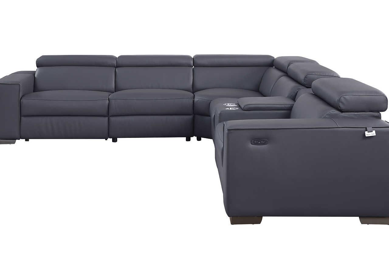 Picasso Dark Gray 6-Piece 2 Power Reclining Sectional
