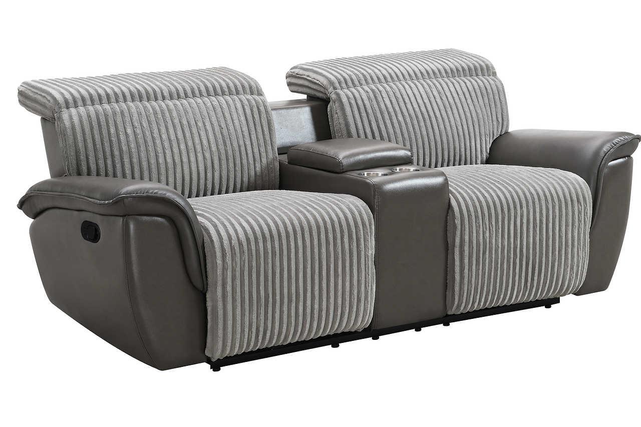 Twist Grey 3-Piece Reclining Set