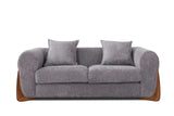 Stylus Pewter Fabric 2-Piece Living Room Set