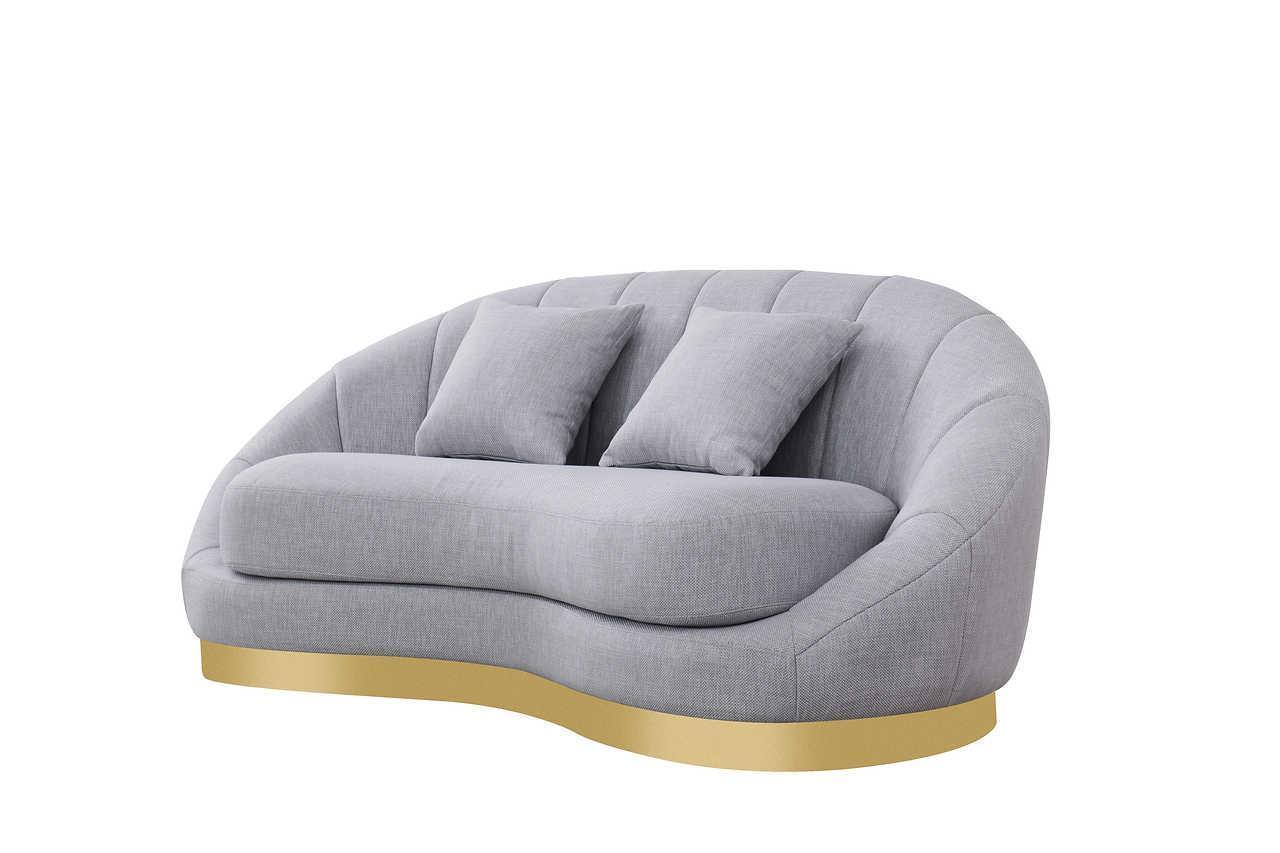 Olena Dove Gray 2-Piece Living Room Set