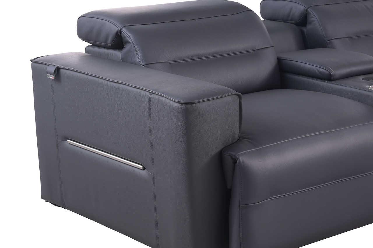 Nexus Dark Navy Power Reclining Sectional