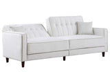 Cozy Cream Sofa Loveseat Bed