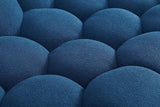Bubbles Blue Boucle Living Room Set
