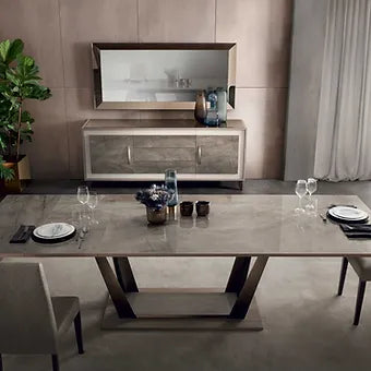 Ambra High Gloss 7-Piece Dining Set with Table and 6 Chairs view 8