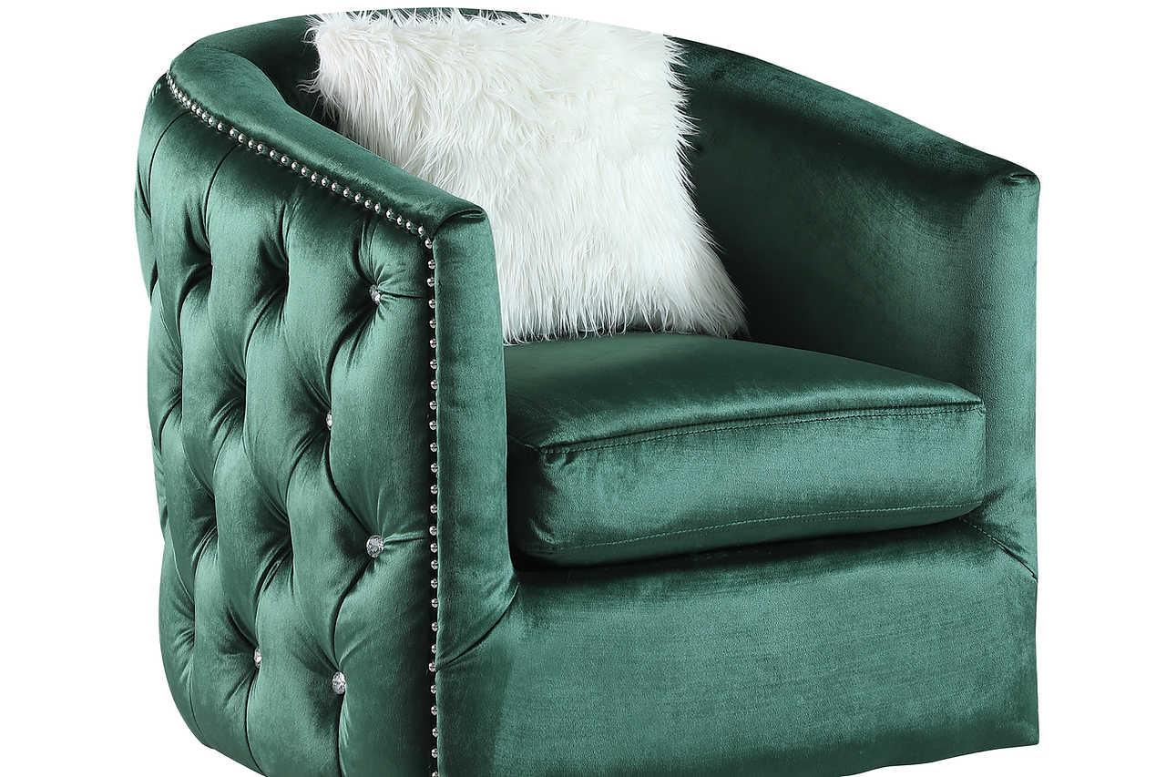 Paris Green Velvet Living Room Set