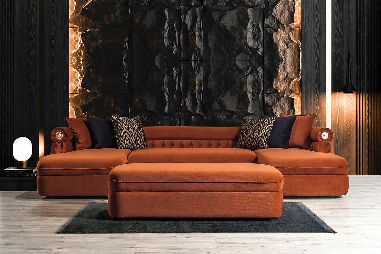 Brooklyn Orange Sectional