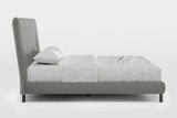 Cato Gray Upholstered Platform King Bed