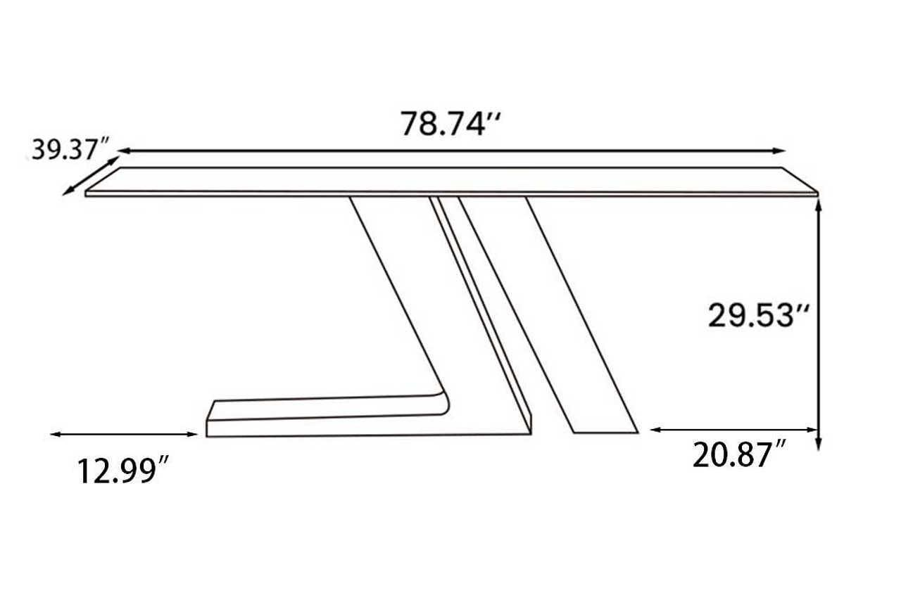 Goldie 79" Dining Table