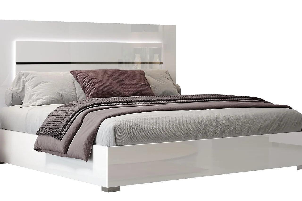 Premium White Modern Traditional Contemporary Marble Top Solid Wood 2-Drawers Nightstand - Ella Furniture