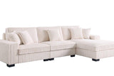 Comfy II Cream 3-Piece Sectional