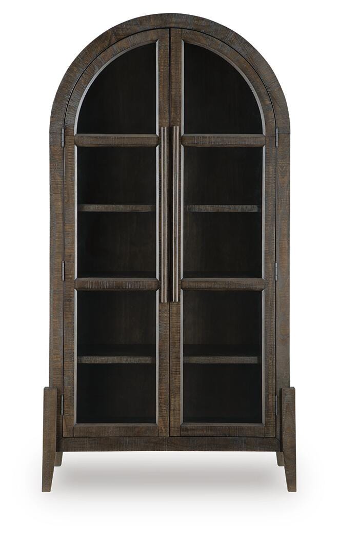 Benhall Dark Brown Accent Cabinet — front view