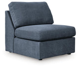 Modmax Ink 5-Piece Double Storage Chaise Sectional with Audio Consoles — angled view