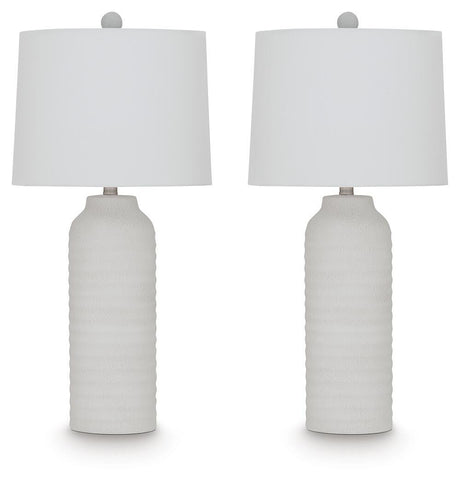 Vauville White Table Lamp Set of 2 — product image 2