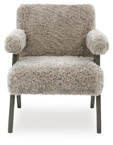 Goda Mocha Accent Chair — front view
