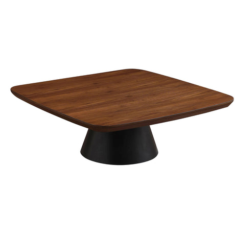 Eason 2-piece Coffee Table Set Walnut and Black 710010 - Ella Furniture