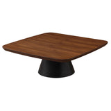 Eason 2-piece Coffee Table Set Walnut and Black 710010 - Ella Furniture