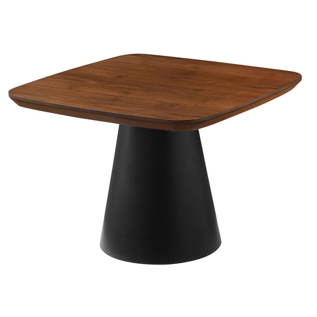 Eason 2-piece Coffee Table Set Walnut and Black 710010 - Ella Furniture