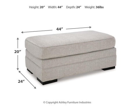 Eastonbridge Shadow Chair and Ottoman - Ella Furniture