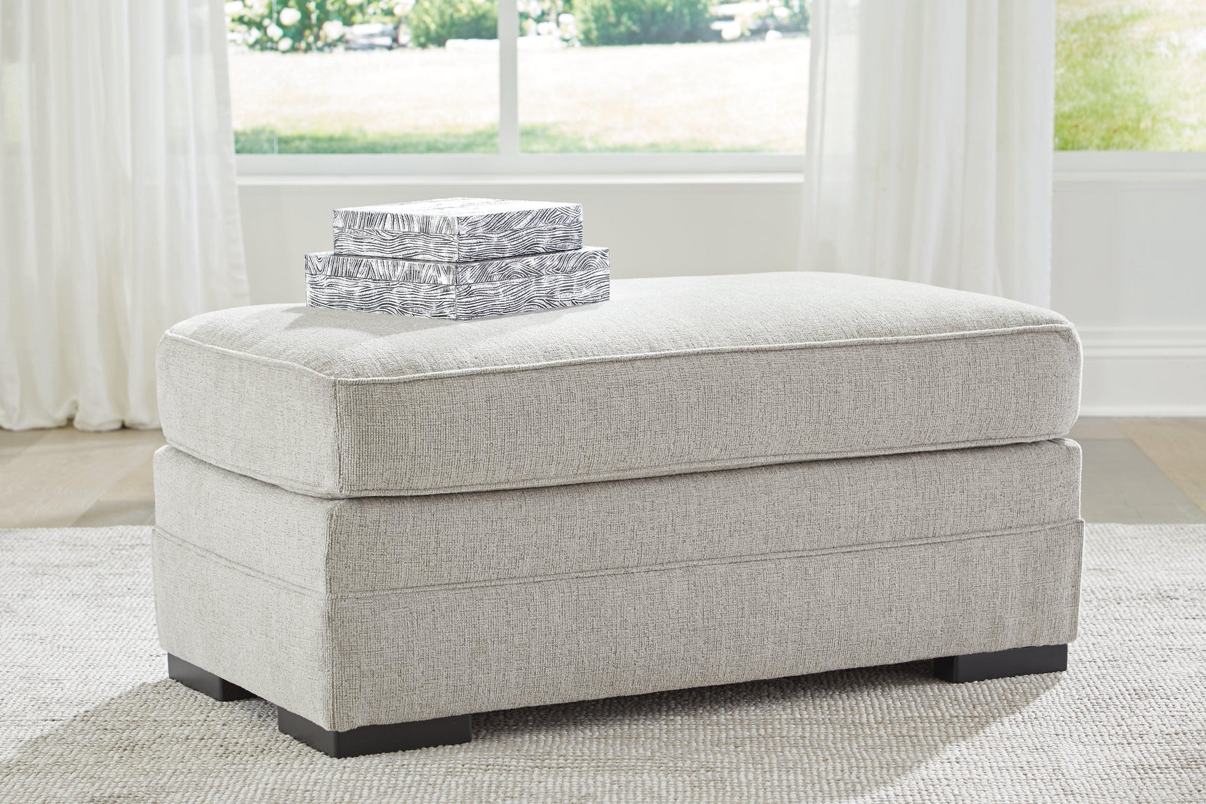 Eastonbridge Shadow Chair and Ottoman - Ella Furniture