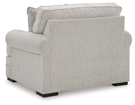 Eastonbridge Shadow Chair and Ottoman - Ella Furniture