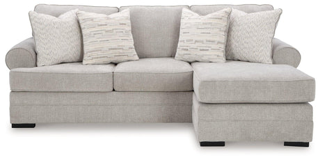 Eastonbridge Shadow Chenille Sofa Chaise - Ella Furniture