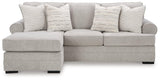 Eastonbridge Shadow Chenille Sofa Chaise - Ella Furniture
