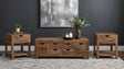 Esther 3-Piece Solid Sheesham Coffee and End Table Set Natural — product view