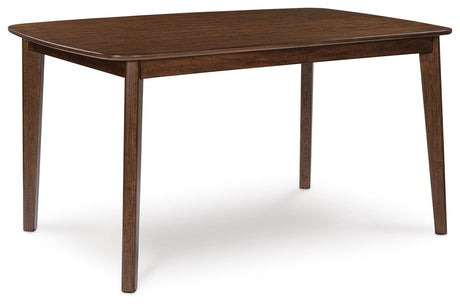 Tameride Brown Dining Table and 4 Chairs (Set of 5) — angled view