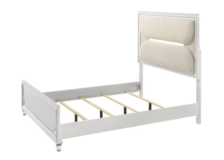 Eden White Modern Contemporary Solid Wood 2-Drawers Nightstand - Ella Furniture