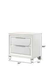 Eden White Modern Contemporary Solid Wood 2-Drawers Nightstand - Ella Furniture