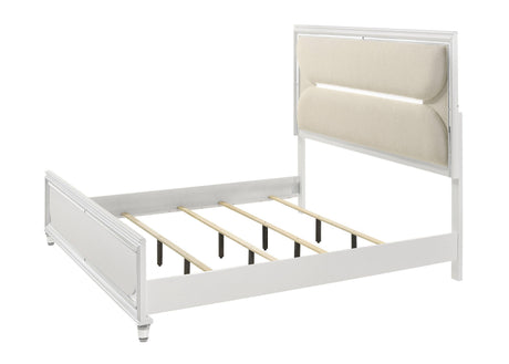 Eden White Modern Contemporary Solid Wood 2-Drawers Nightstand - Ella Furniture
