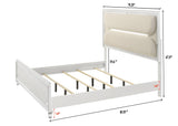 Eden White Modern Contemporary Solid Wood 5-Drawers Chest - Ella Furniture
