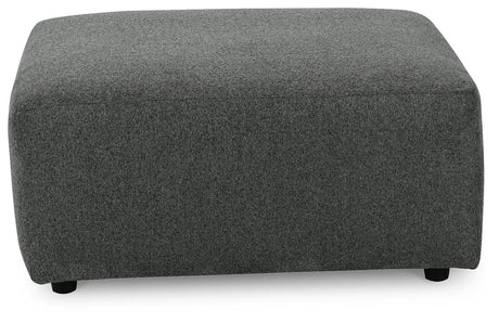 Edenfield Charcoal 3-Piece Sectional With Ottoman - Ella Furniture