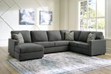 Edenfield Charcoal 3-Piece Sectional With Ottoman PKG014851 - 29003S1 | 2900308 - Ella Furniture