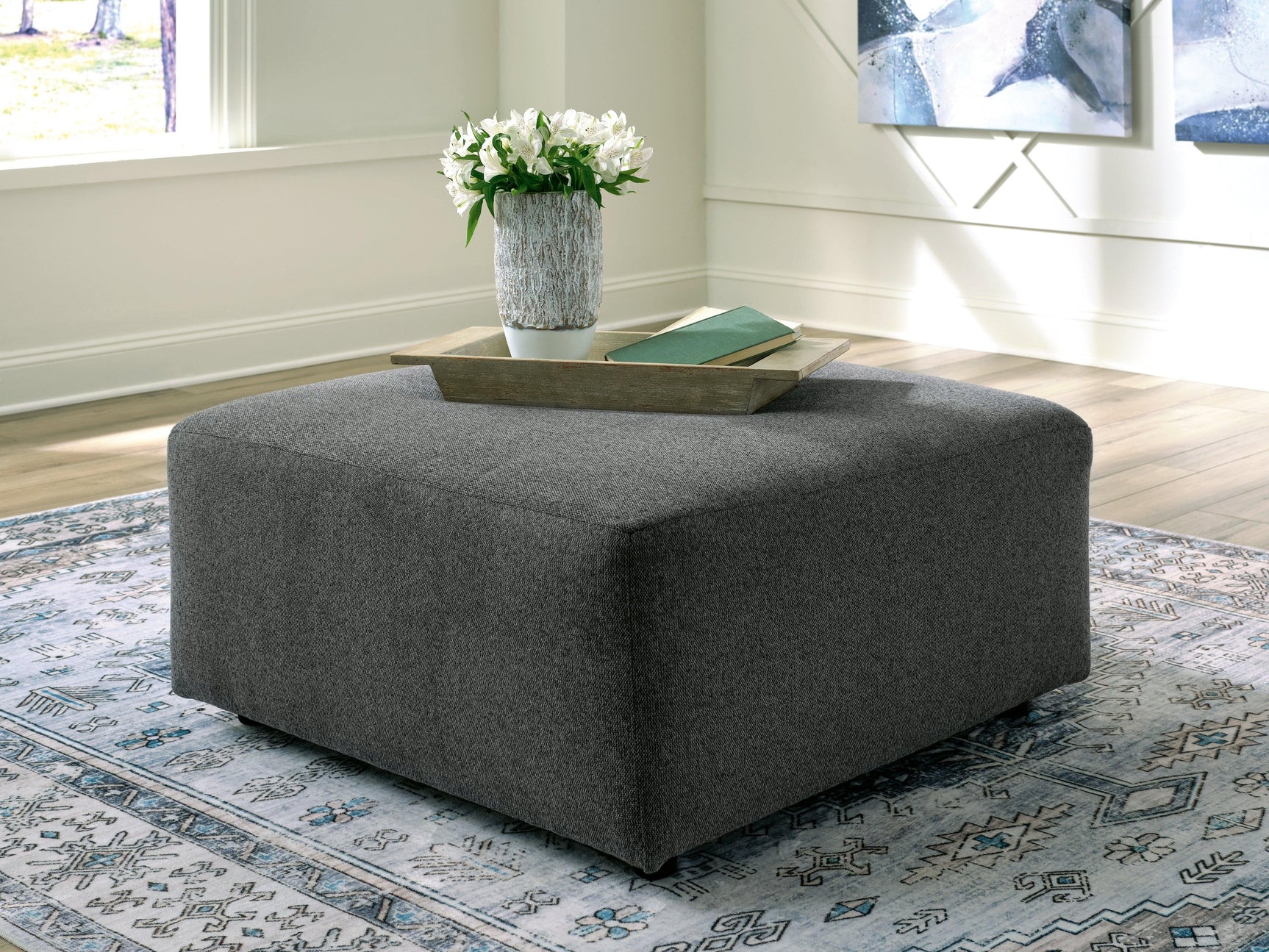 Edenfield Charcoal 3-Piece Sectional With Ottoman PKG014851 - 29003S1 | 2900308 - Ella Furniture